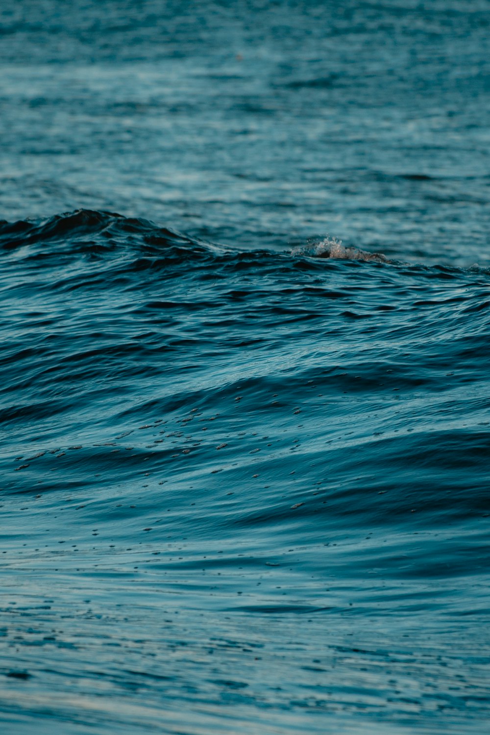 サーフボードの上に波に乗る男