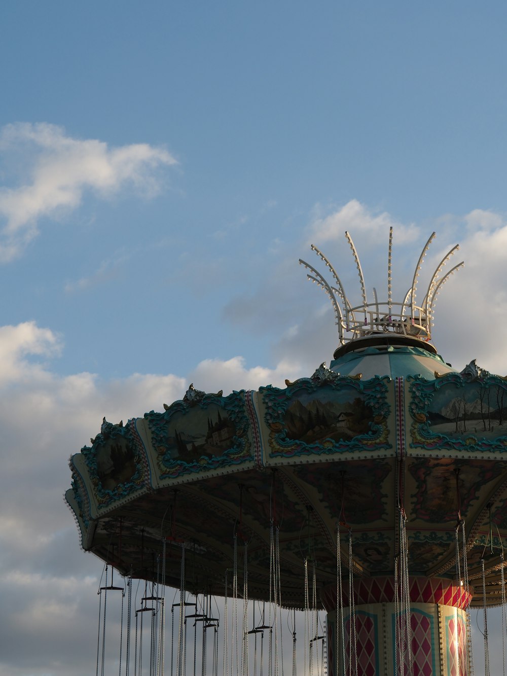 blue and brown metal structure under blue sky during daytime