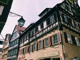 Beautiful medieval street in Troyes, highlighting local charm.
