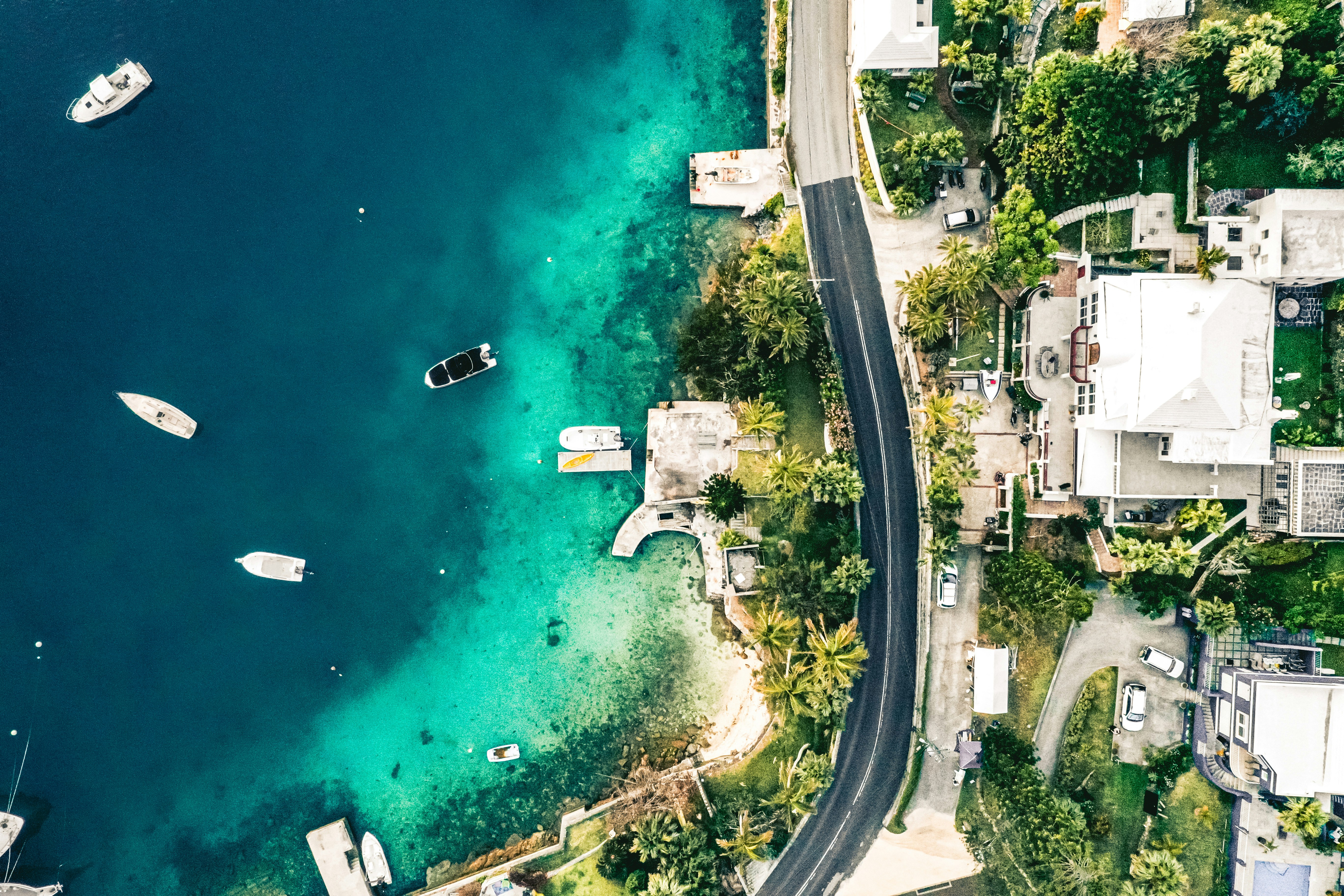 aerial view of city buildings near body of water during daytime, Crescent Blues