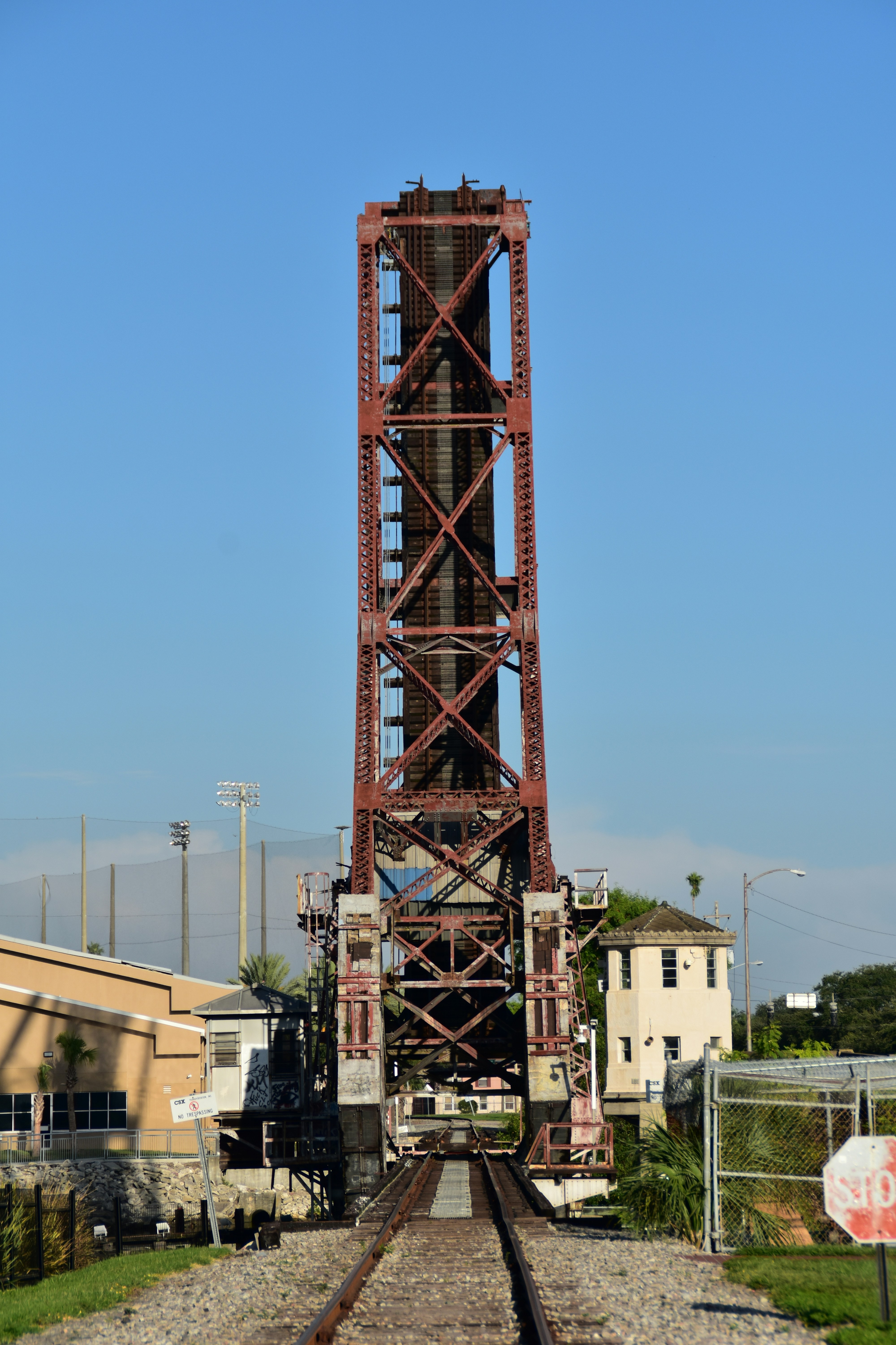 red metal tower under blue sky during daytime