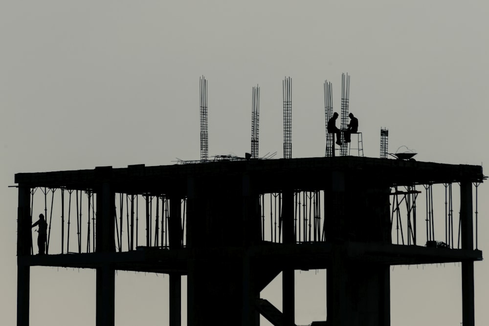 silhouette of man standing on wooden dock