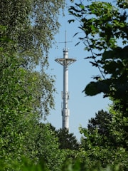 Wireless antenna array overcoming dense forest terrain connectivity challenges.