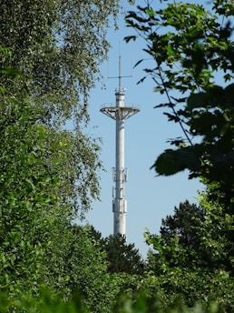 Wireless antenna array overcoming dense forest terrain connectivity challenges.