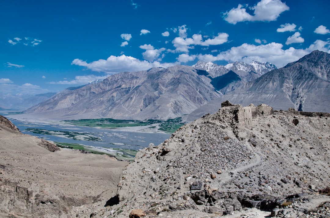 Ruins of silk-road fortress in the Wakhan valley near Vrang