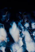 Close-up of premium glassmorphism overlays highlighting geometric patterns on a dark smoky gradient background.