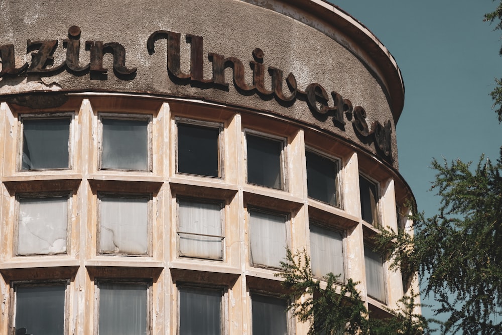 brown and white concrete building