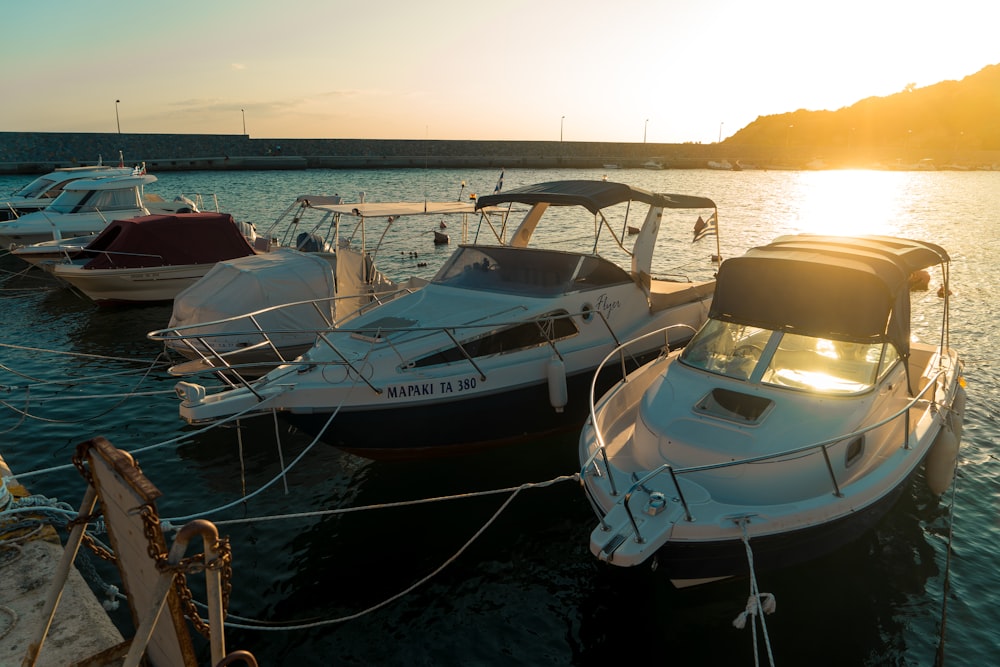 white and blue boat on sea shore during daytime