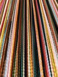red yellow green and blue textile