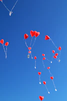 Children releasing balloons in memory of loved ones at a foundation ceremony.