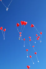 Illustration of a woman peacefully releasing balloons symbolizing toxic relationships.