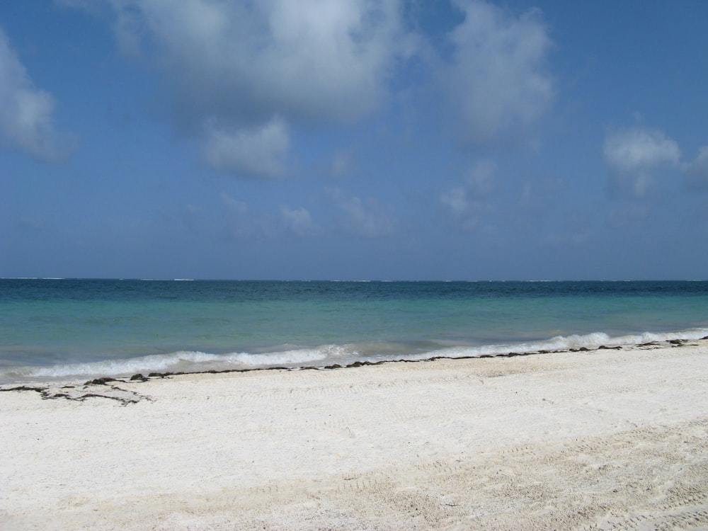 white sand beach under blue sky during daytime