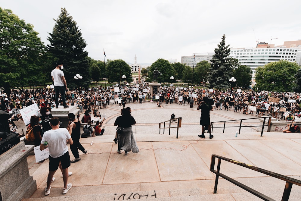 people walking on park during daytime