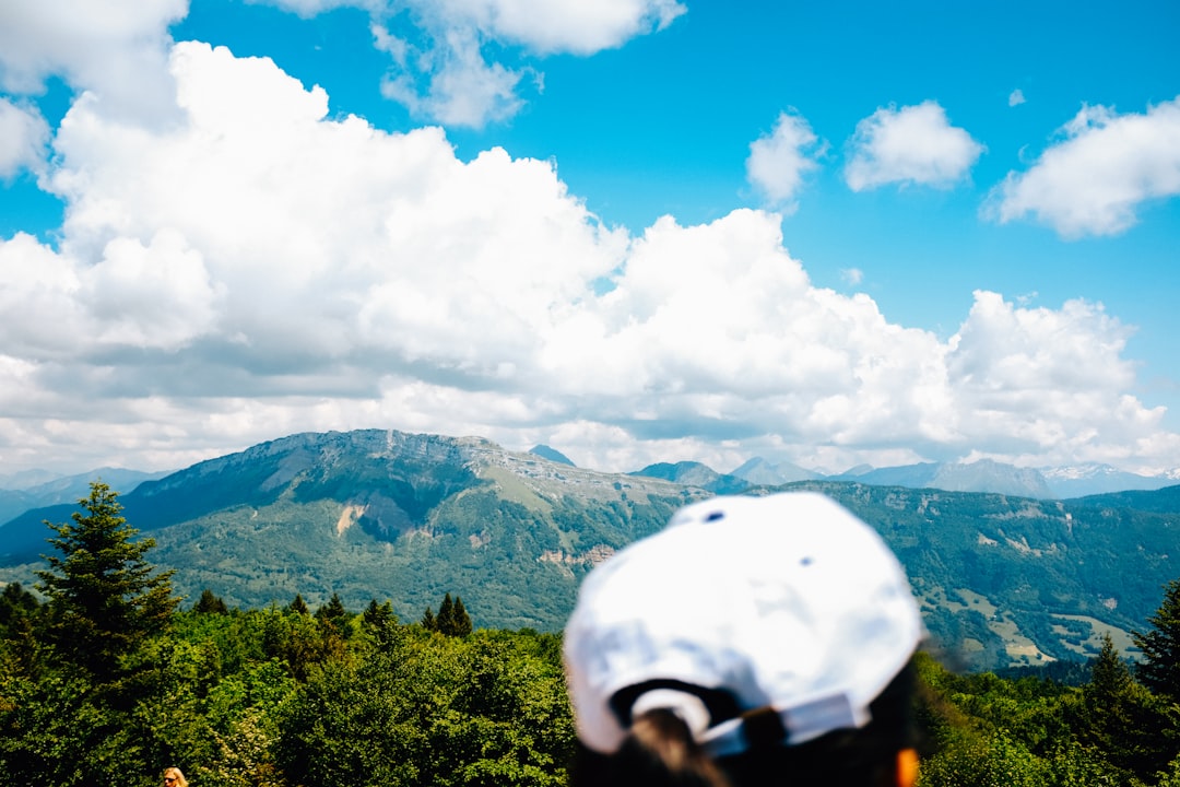 green trees and mountains under white clouds and blue sky during daytime