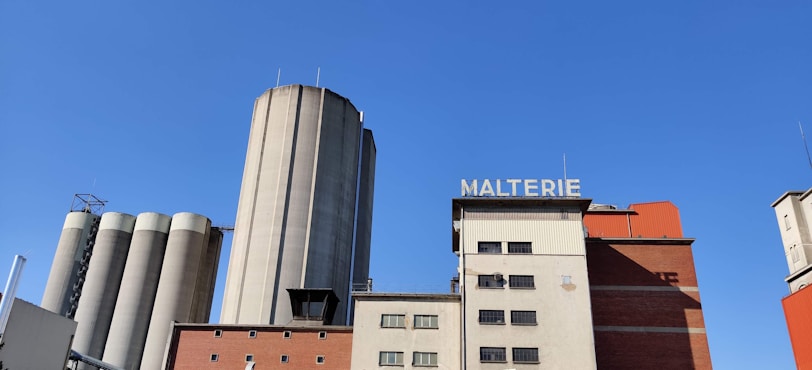 Photo of the modern rice milling factory building in Casamance.
