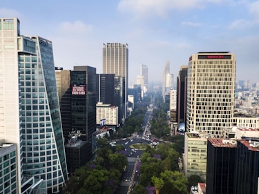 high rise buildings during daytime
