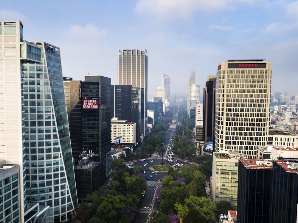 high rise buildings during daytime