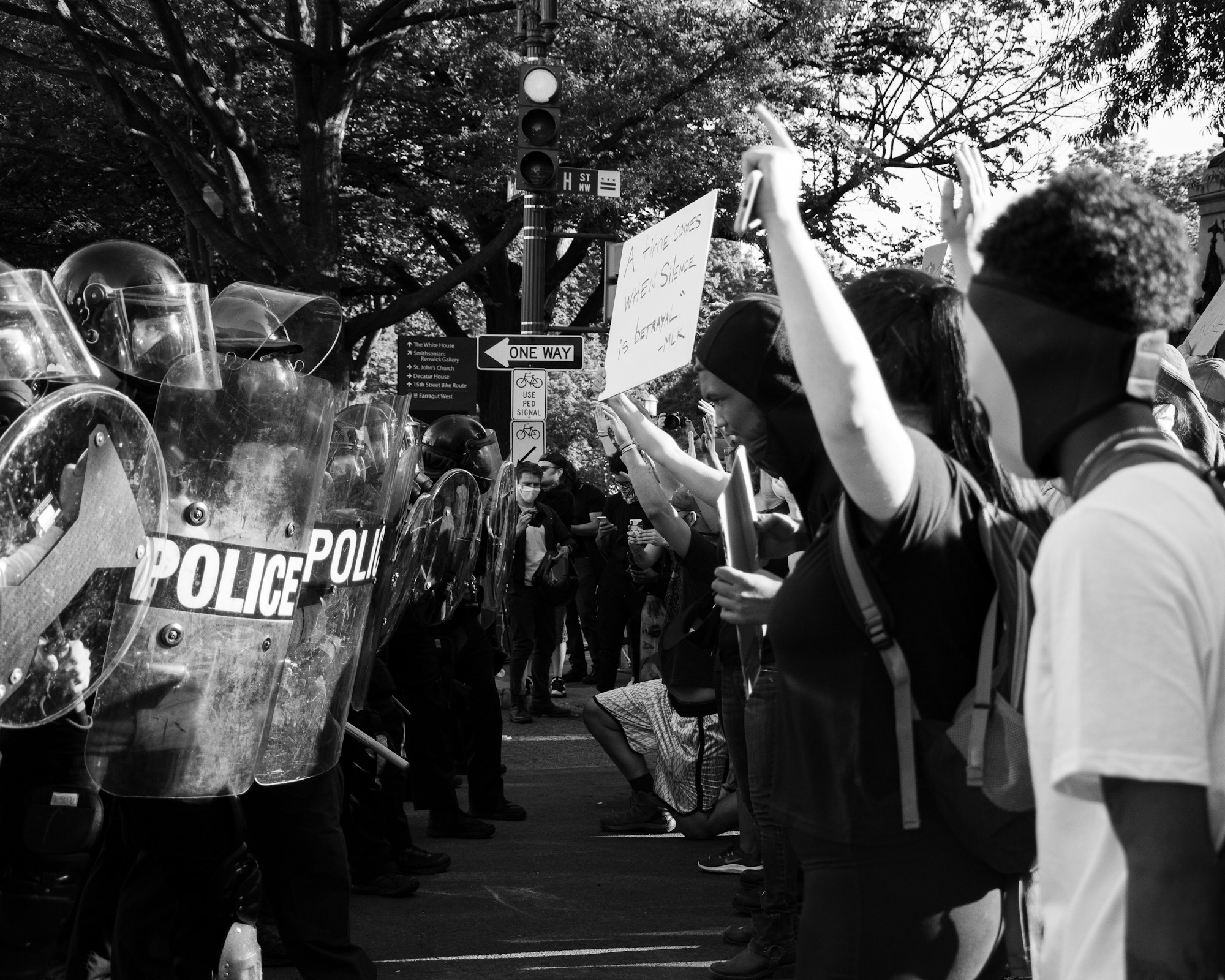 Black Lives Matter Protest in DC, 6/1/2020. 
(Instagram: @koshuphotography)