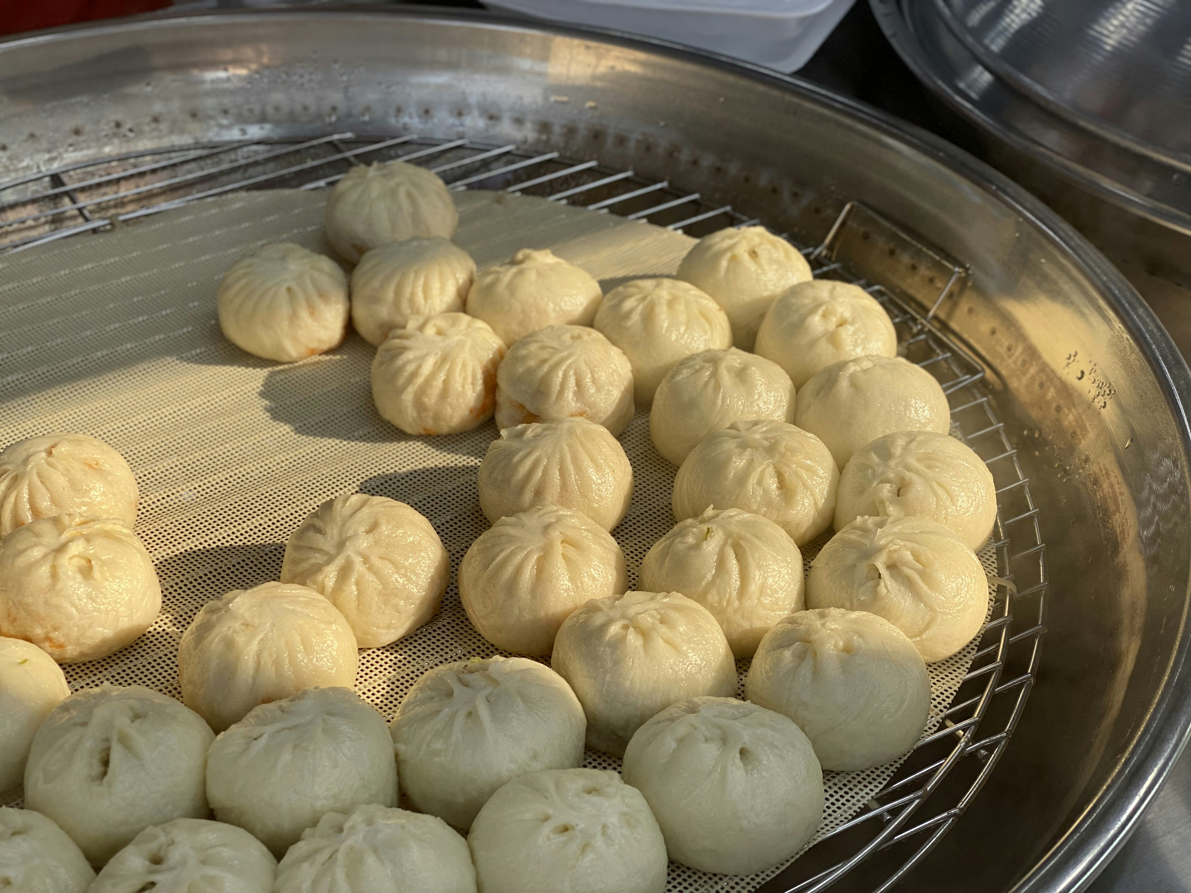 brown bread on stainless steel tray