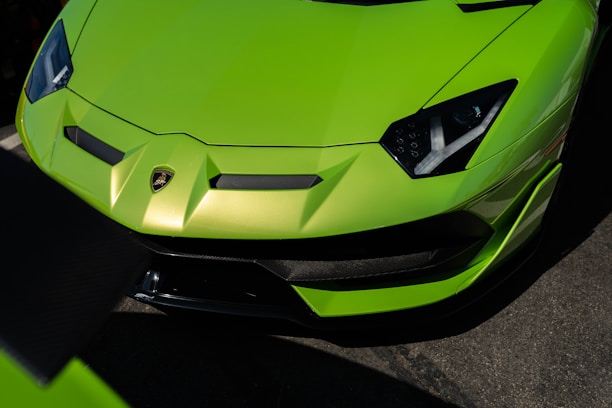 A vibrant sports car available for purchase.