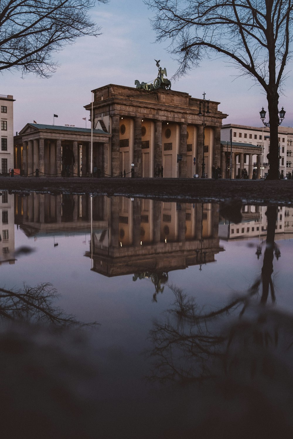 reflection of building on water