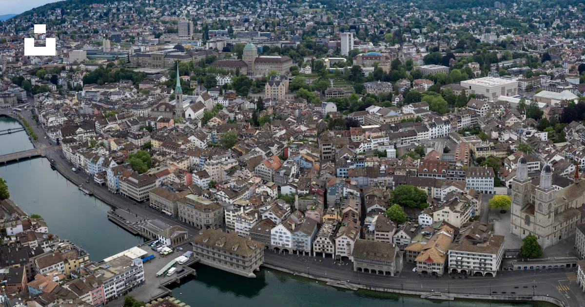 Aerial view of city buildings during daytime photo – Free Zürich Image ...