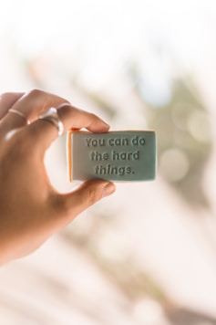 An inspirational therapy quote saying "you can do hard things"