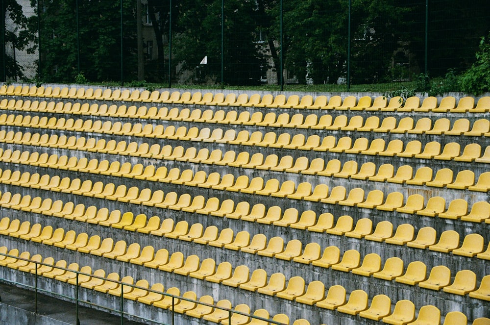 white and yellow concrete fence