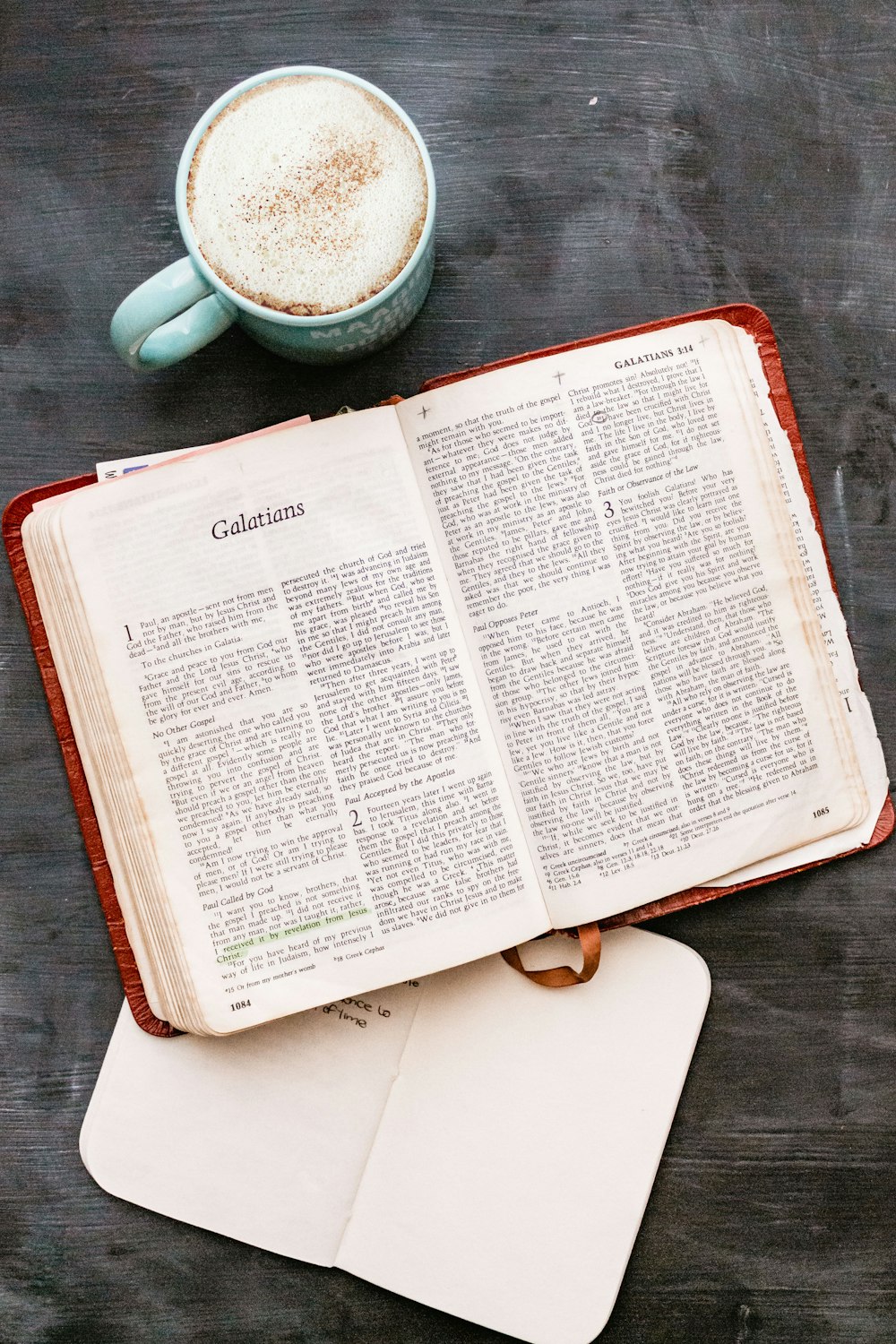 white book page on brown wooden table