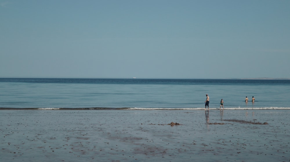 2 people walking on beach during daytime