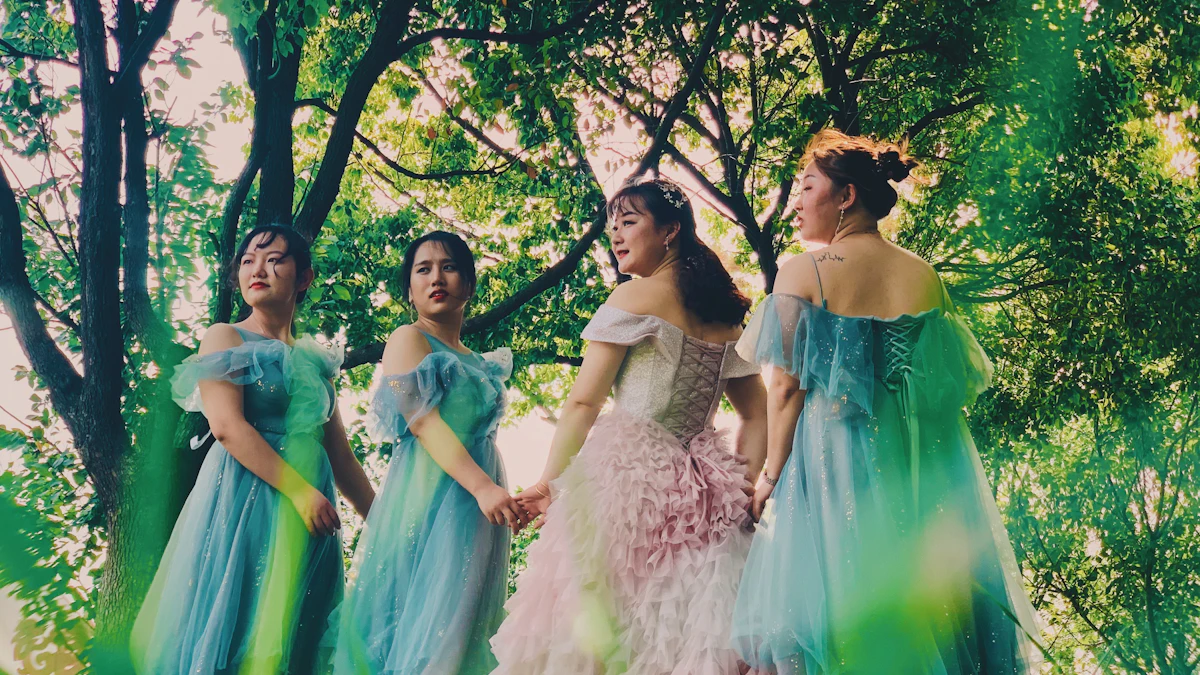 Teal Garden Party Dress
