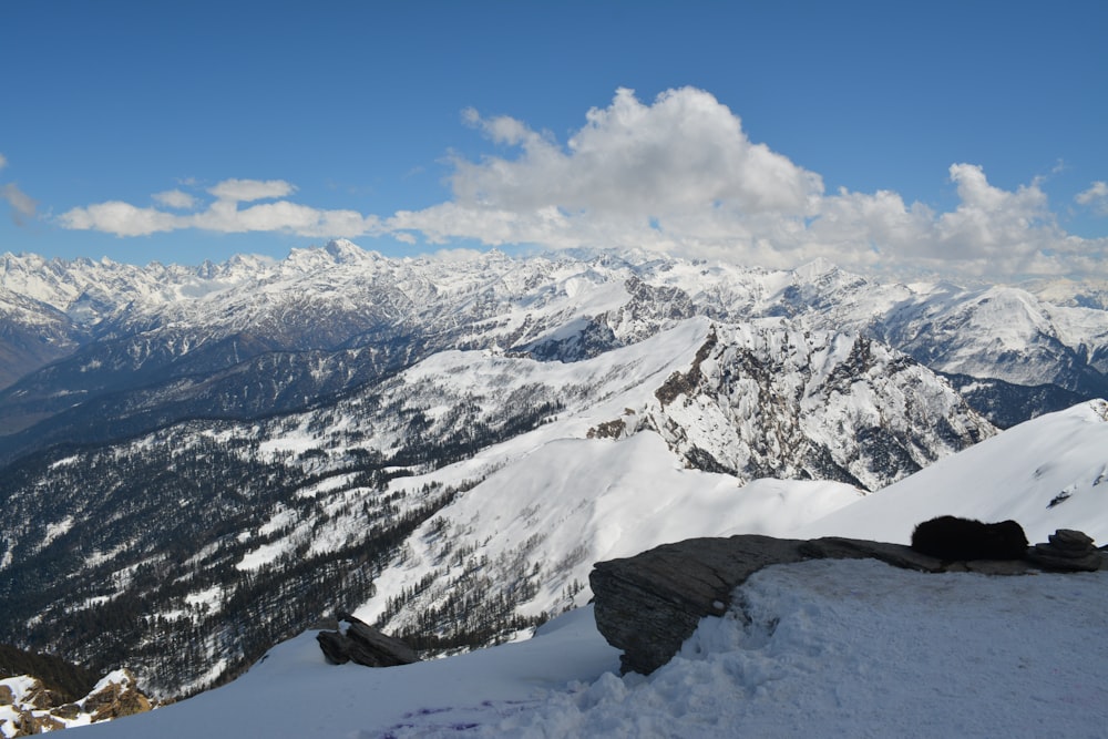 snow covered mountain under blue sky during daytime