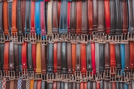 blue red and black strap