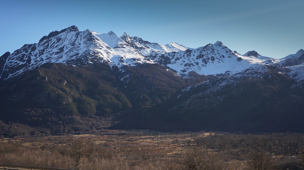 montagnes enneigées pendant la journée