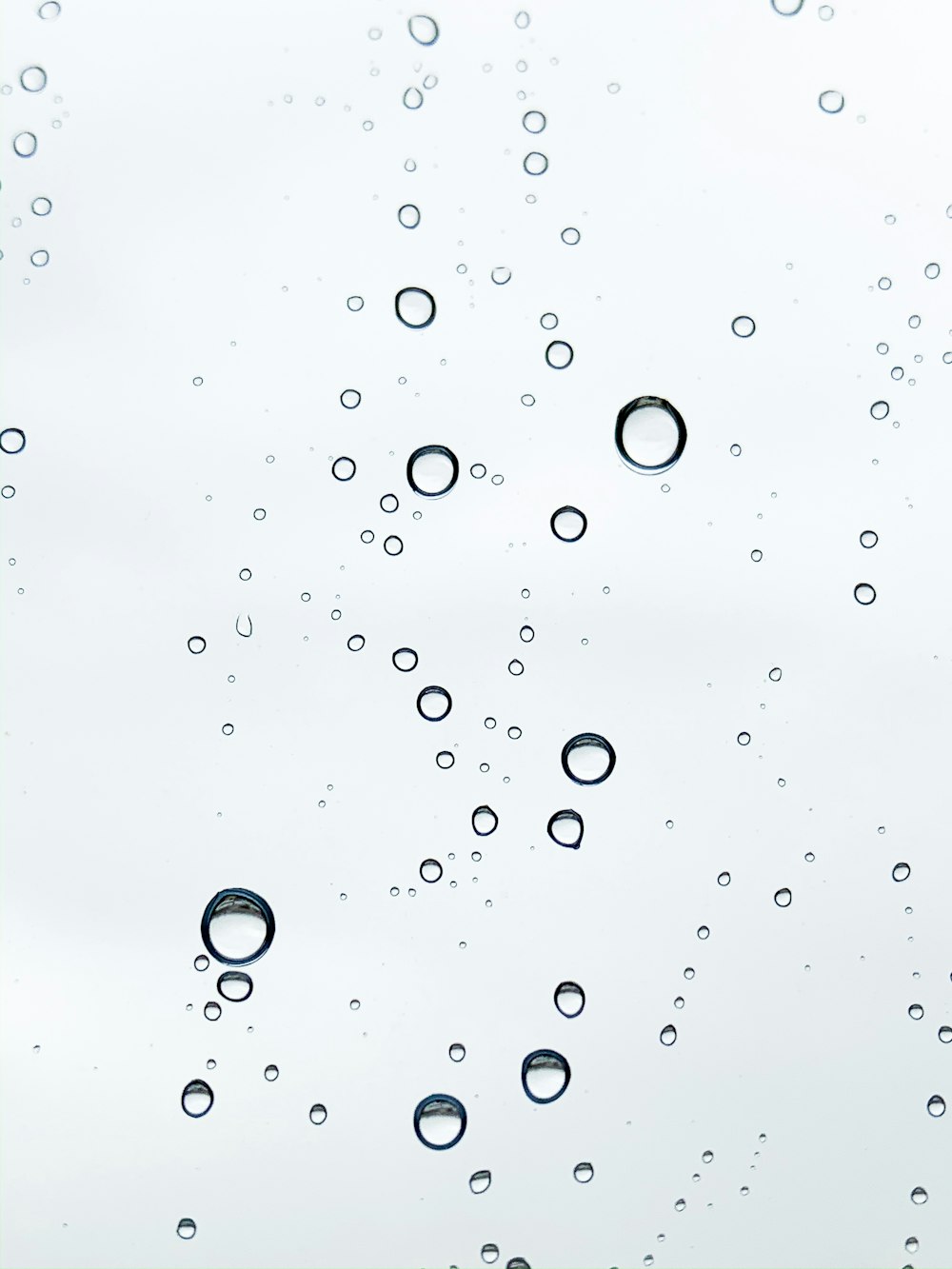 water droplets on glass panel