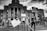 A group of people stands in front of a large government building, holding signs advocating for racial equality and an end to police brutality. The scene is lively with people engaged in peaceful protest. The building in the background features grand columns and intricate architectural details.