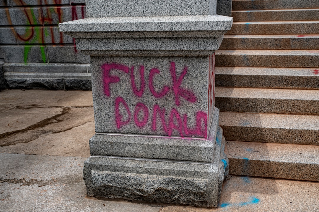 red and gray concrete staircase