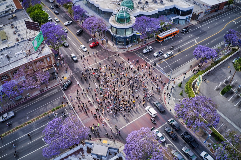 aerial view of city buildings during daytime