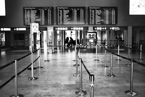 A panoramic shot showing the organized layout of the outbound area with clear pathways.