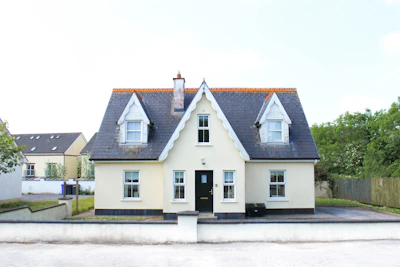 white and brown concrete house
