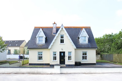 white and brown concrete house
