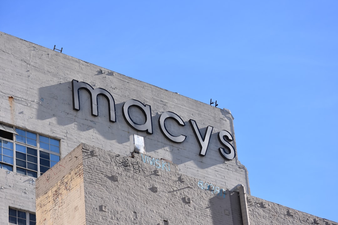 City Photography of Macys Sign in San Francisco, California.