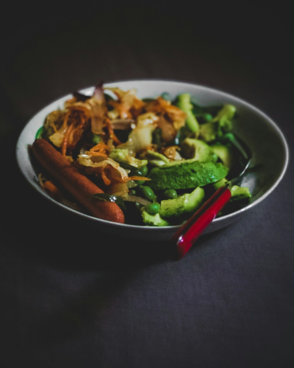 cooked food on white ceramic bowl