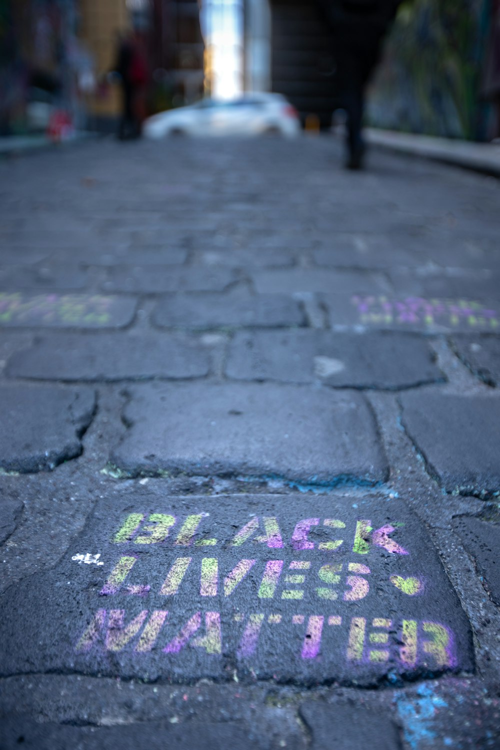 purple and black brick road