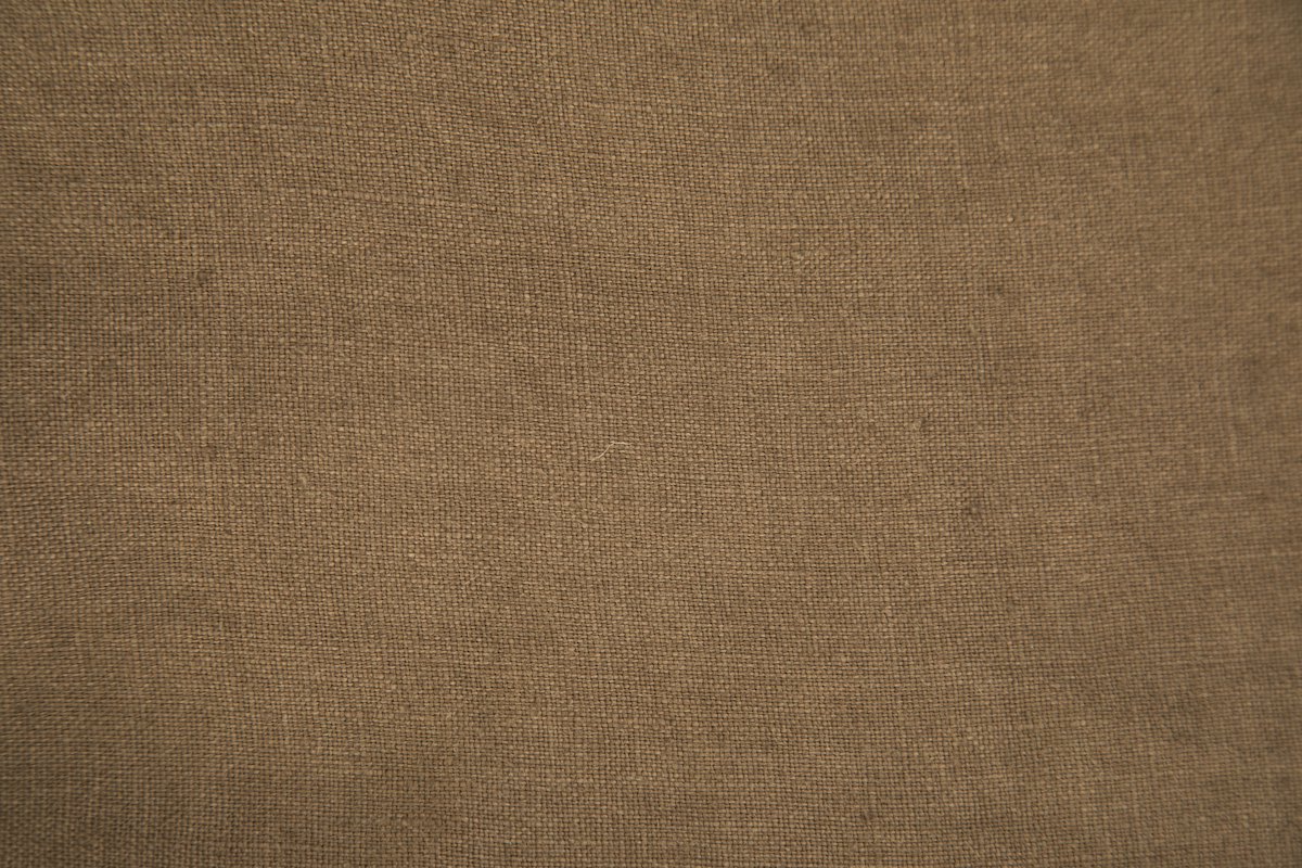 Close-up of a brown cotton fabric