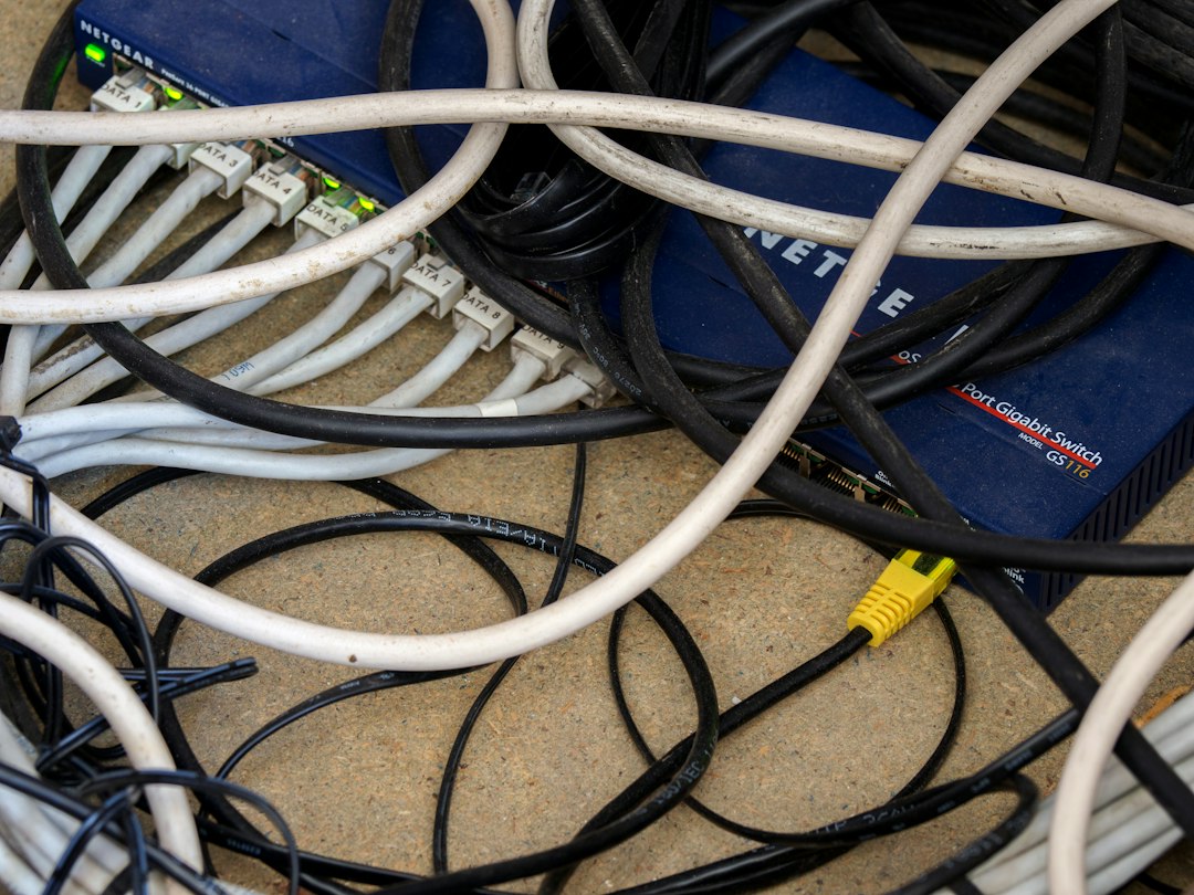 fiber router closeup