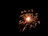 A vibrant burst of colorful fireworks exploding over a dark evening sky.