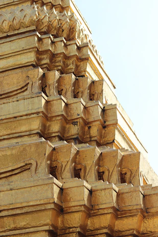 Close-up of intricate architectural details showcasing the craftsmanship of the attraction.