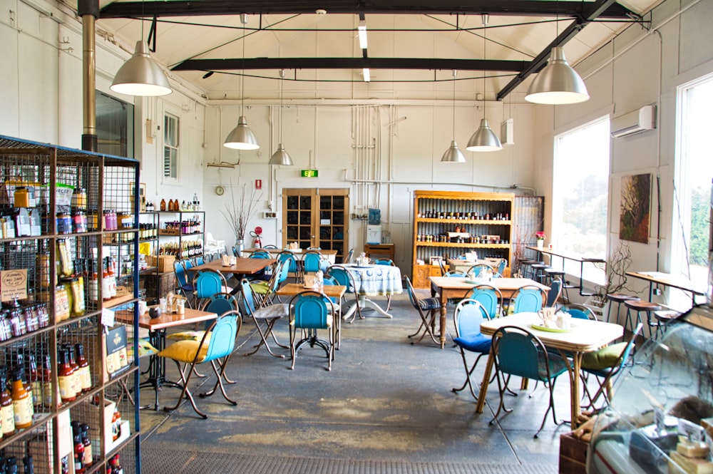 brown wooden table and chairs