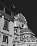 Photo of a study abroad experience in Florence, Italy with historic buildings in the background.